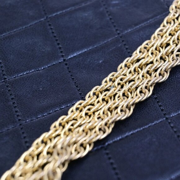CHANEL CC Logo Mini Matelasse Chain Shoulder Bag Leather Black GHW - Picture 8 of 16